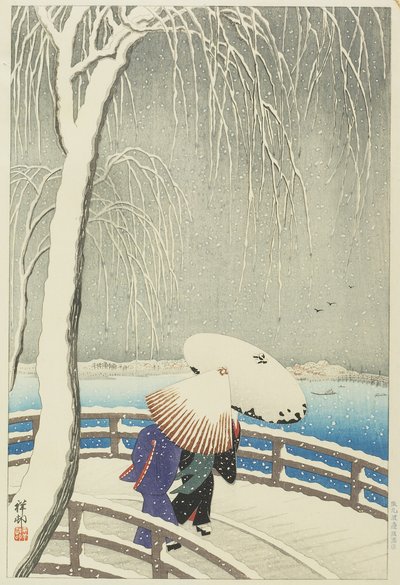 Neve a Yanagibashi da Ohara Koson