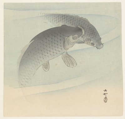 Due carpe da Ohara Koson