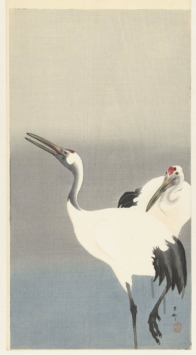Due gru da Ohara Koson