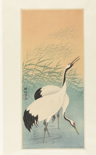 Due gru da Ohara Koson