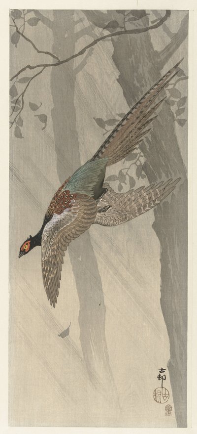 Fagiano volante da Ohara Koson