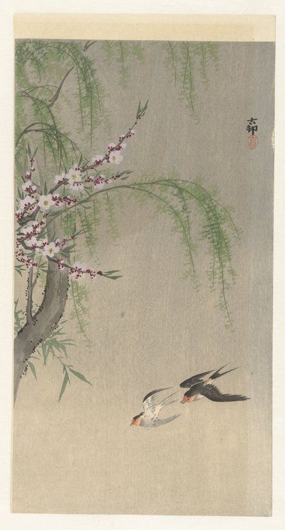 Rondini in volo da Ohara Koson