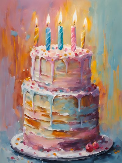 Torta di compleanno a tema festivo da Ohkimiko