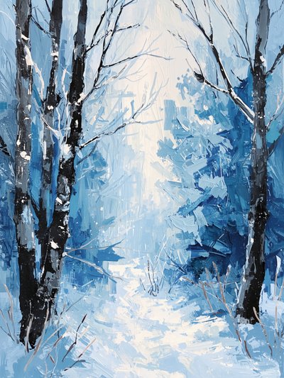 Luce nella foresta invernale da Ohkimiko