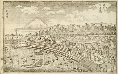 Libro di vedute di Edo, p.14 da Okada Shuntosai