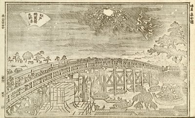 Libro di vedute di Edo, p.25 da Okada Shuntosai