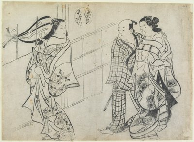 Da cuore a cuore dal Racconto di Genji da Okumura Masanobu