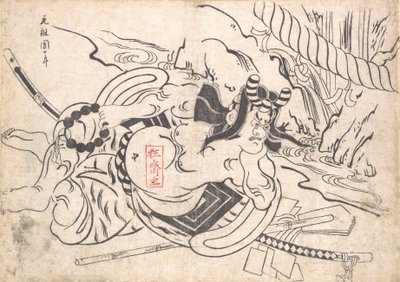 Ichikawa Danjuro I come Soga Goro, ca. 1710 da Okumura Masanobu