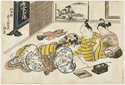 Riunione di Capodanno in un bordello, 1741-1744 da Okumura Masanobu