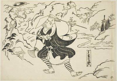 Rensho arriva al Monte Koya (Rensho Koya-iri), dalla serie "Scene famose dai burattini giapponesi (Yamato irotake)" da Okumura Masanobu