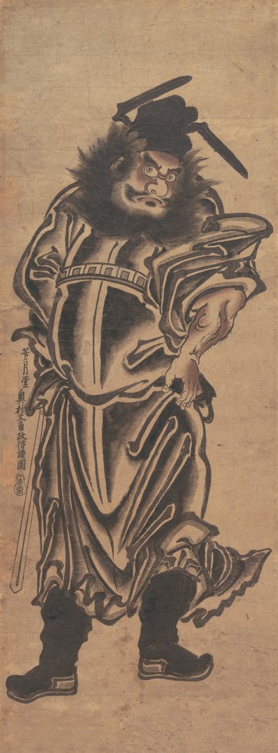 Shoki, il Cacciatore di Demoni, inizio XVIII secolo da Okumura Masanobu