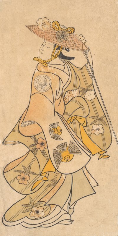 Attore Sanjo Kantaro 1697-1763 come donna, ca. 1730 da Okumura Toshinobu