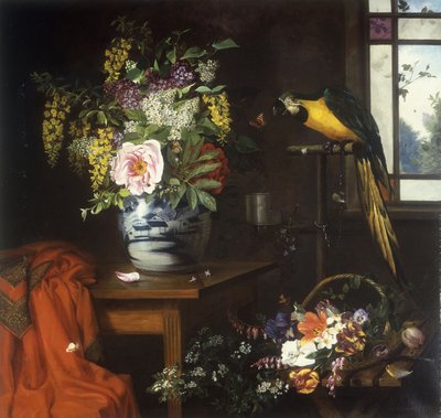 Natura morta con un vaso di fiori, 1874 da Olaf August Hermansen