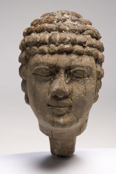 Testa di un uomo (legno) da Old Kingdom Egyptian