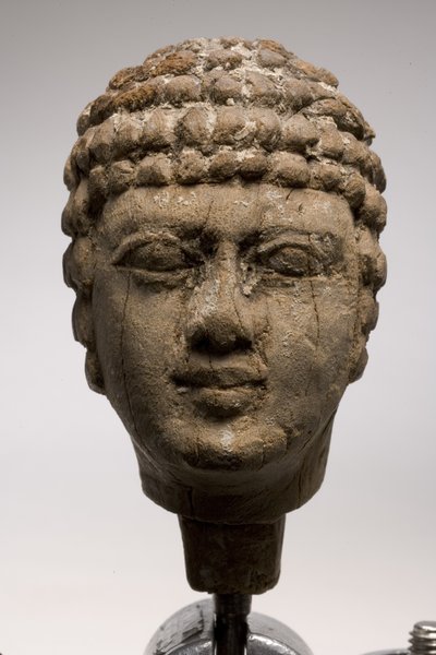 Testa di un uomo (legno) da Old Kingdom Egyptian