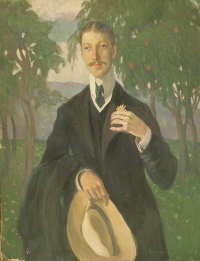 Ritratto di Nikolay Gumilyev (1886-1921) da Olga Lyudvigovna Della Vos Kardovskaya