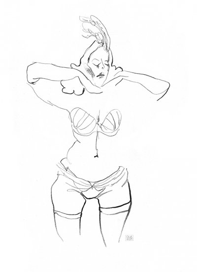 Disegno di lingerie sensuale da Olga Skomorokhova