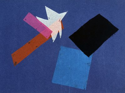 Guerra Universale: opera di collage di Olga Rosanova, gennaio 1916 da Olga Wladimirowna  Rosanowa