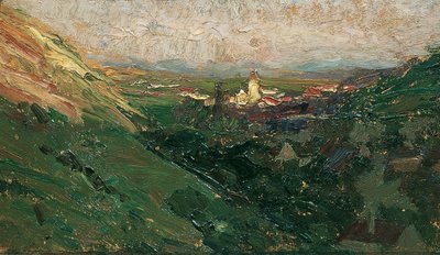Vista del villaggio di Kahlenberg da Olga Wisinger Florian