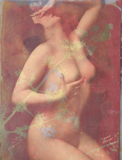 Nudi, 2022 (tecnica mista su carta) da Olivia Gozzano