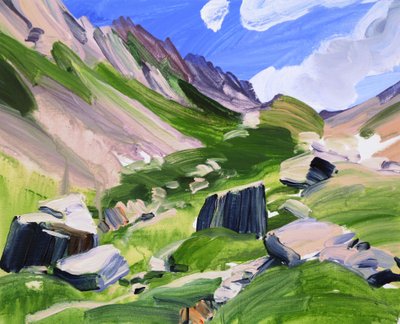 Leukerbad 15, 2012 (acrilico su tela) da Olivier Morel