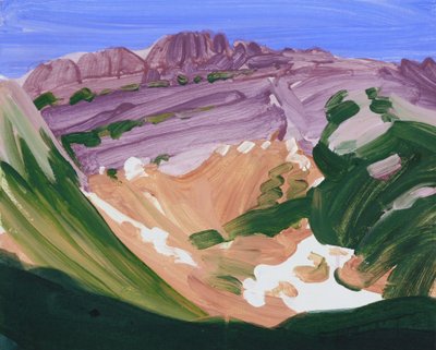 Leukerbad 17, 2012 (acrilico su tela) da Olivier Morel