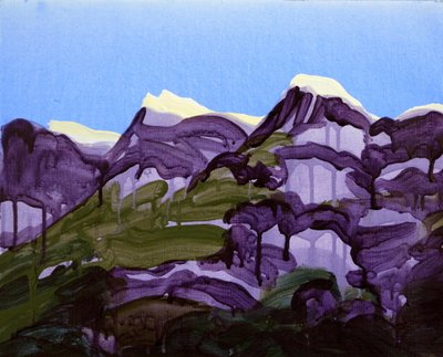 Leukerbad 20, 2012 (acrilico su tela) da Olivier Morel