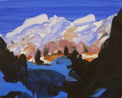 Leukerbad 22, 2012 (acrilico su tela) da Olivier Morel