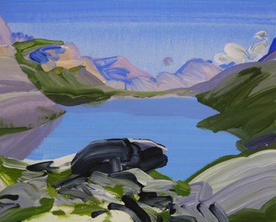 Leukerbad 23, 2012 (acrilico su tela) da Olivier Morel