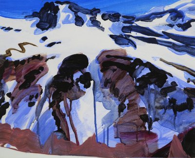 Leukerbad 25, 2012 (acrilico su tela) da Olivier Morel