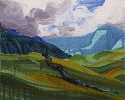 Leukerbad 26, 2014 (acrilico su tela) da Olivier Morel