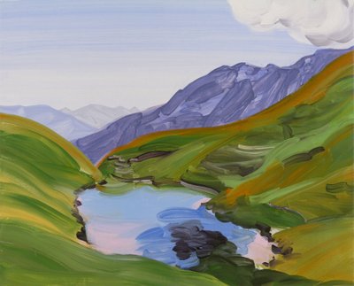 Leukerbad 27, 2014 (acrilico su tela) da Olivier Morel