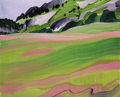 Leukerbad 2, 2012 (acrilico su tela) da Olivier Morel