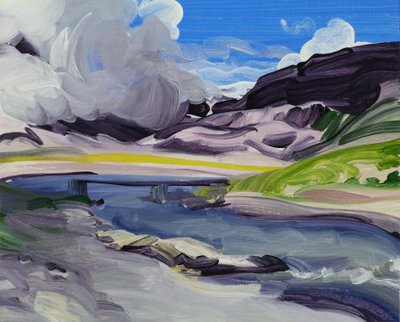 Leukerbad 30, 2014 (acrilico su tela) da Olivier Morel