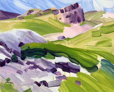 Leukerbad 35, 2017 (acrilico su tela) da Olivier Morel