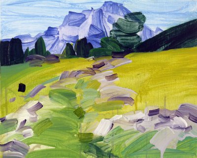 Leukerbad 36, 2017 (acrilico su tela) da Olivier Morel
