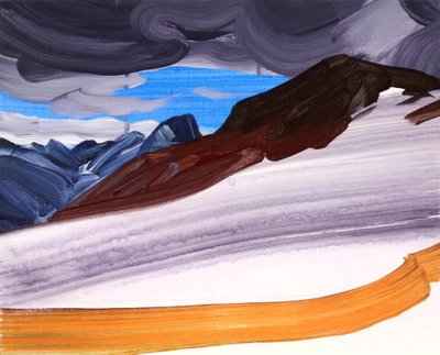 Leukerbad 5, 2012 (acrilico su tela) da Olivier Morel