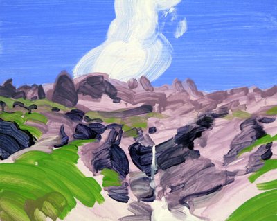 Leukerbad 8, 2012 (acrilico su tela) da Olivier Morel