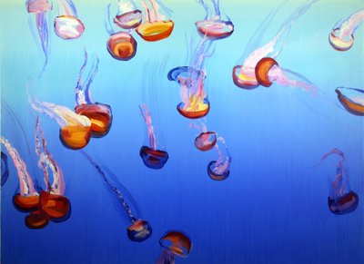 Méduses 2, 2012 (acrilico su tela) da Olivier Morel