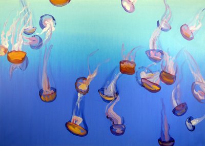 Méduses 3, 2012 (acrilico su tela) da Olivier Morel