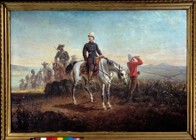 Campagna coloniale in Sudafrica: il principe imperiale Eugenio Luigi Napoleone Bonaparte (1856-1879) nello Zululand (dipinto di Olivier Pichat) da Olivier Pichat