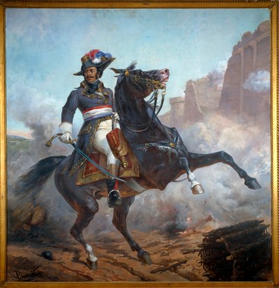 Ritratto equestre del generale Alexandre Davy Dumas, padre di Alexandre Dumas da Olivier Pichat