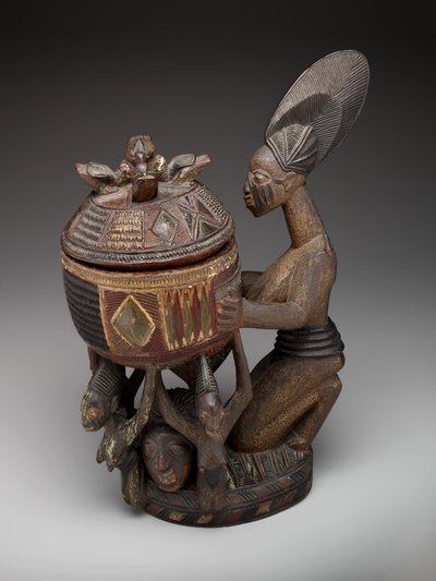 Figura femminile inginocchiata con ciotola (olumeye), c.1910-1938 da Olowe of Ise