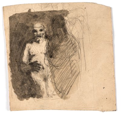 Studio di composizione di due figure che si fronteggiano da Oluf Hartmann