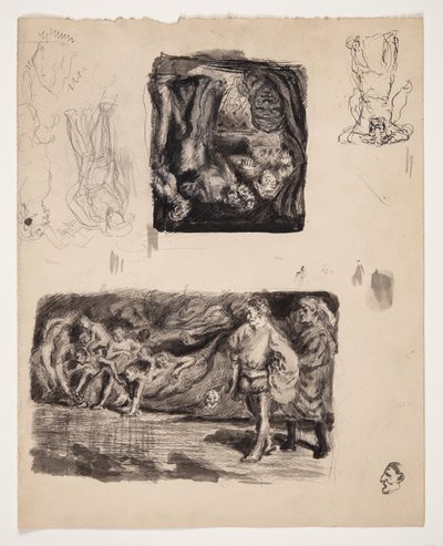 Motivi letterari e disegni di figure sciolte da Oluf Hartmann