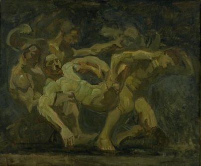 La lotta per il cadavere di Patroclo da Oluf Hartmann