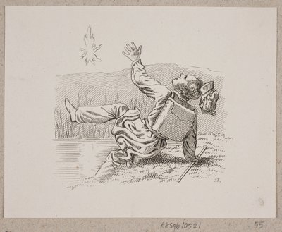 Il portatore di lanterna e il viandante da Oluf Olufsen Bagge