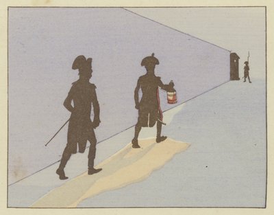 Un tenente a Valence nel 1785, Napoleone faceva la pattuglia notturna ogni giorno da Onfray de Breville Job