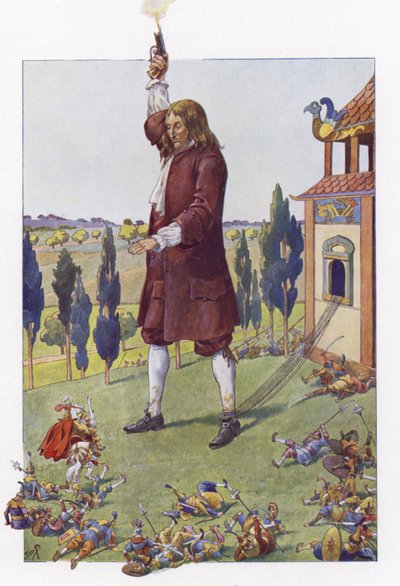 Illustrazione per I viaggi di Gulliver da Onfray de Breville Job