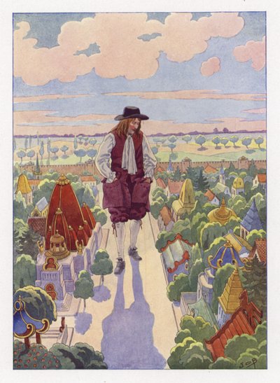 Illustrazione per I viaggi di Gulliver da Onfray de Breville Job